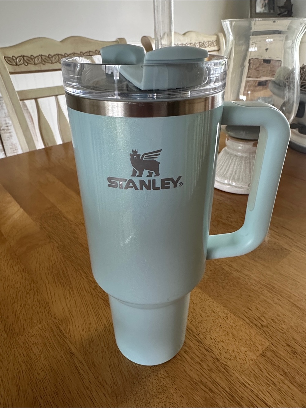 Stanley H2O 40 oz Quencher Tumbler USED Blueberry Milk